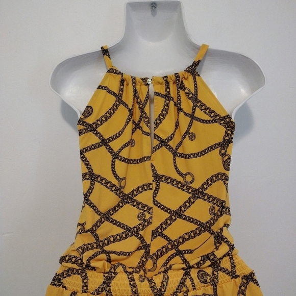 Michael Kors - Chain-Link Sleeveless Peplum Blouse - Picture 9 of 13